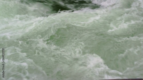 Turbulence flow of river water 