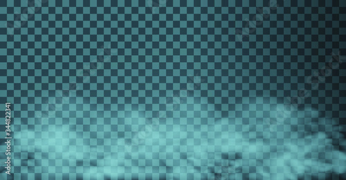 Vector cloudiness ,fog or smoke on dark checkered background.Cloudy sky or smog over the city.Vector illustration.