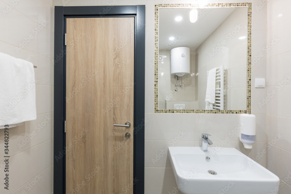 Obraz premium Bathroom interior in small apartment