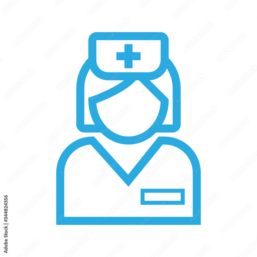 Vector illustration about a category of equipment and hospital personnel