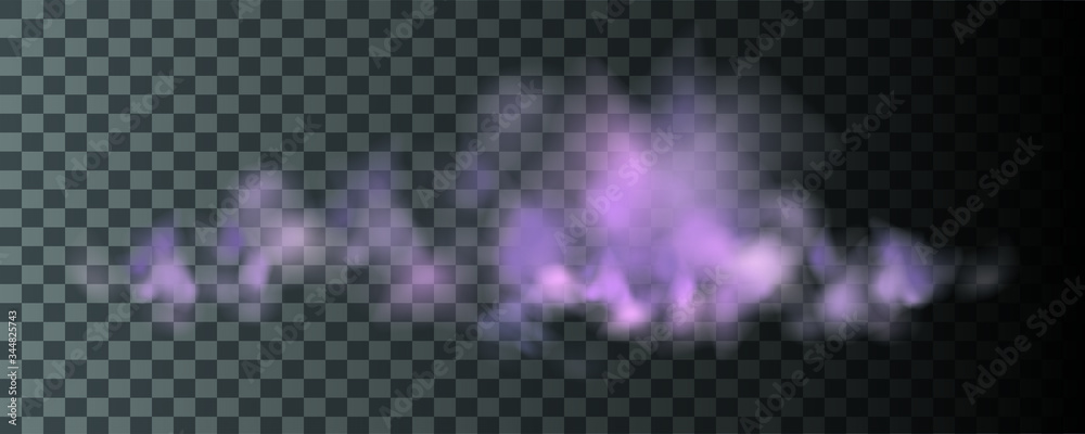 Lilac vector cloudiness ,fog or smoke on dark checkered background.Cloudy sky or smog over the city.Vector illustration. Lilac vector cloudiness ,fog or smoke on dark checkered background.Cloudy sky or smog over the city.Vector illustration.
