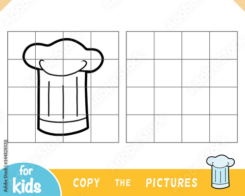Copy the picture, education game, Chef’s hat