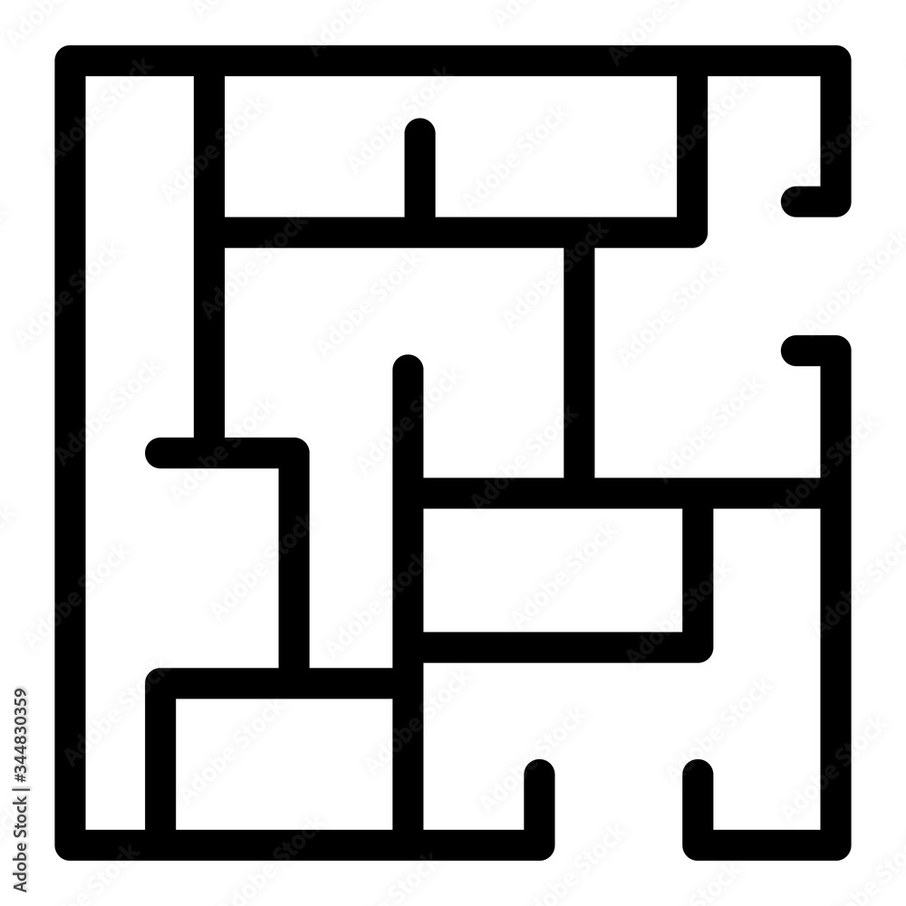 House plan icon. Outline house plan vector icon for web design isolated on white background House plan icon. Outline house plan vector icon for web design isolated on white background
