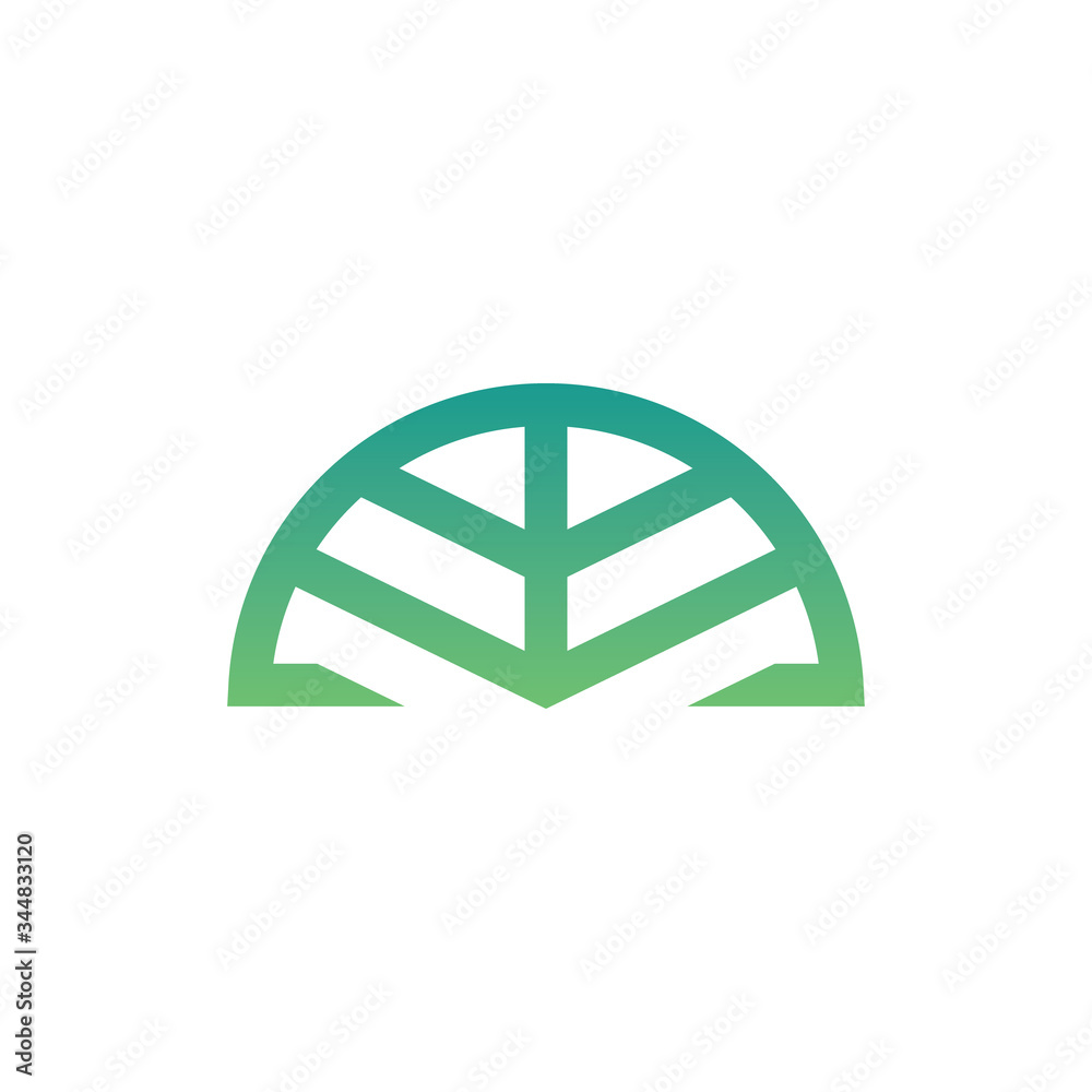 Environmental green Nature Logo Design Template.