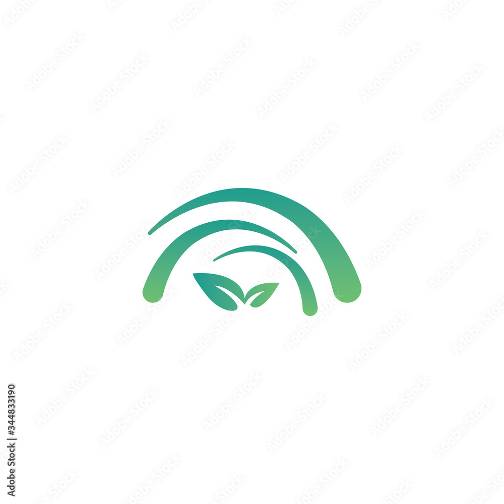 Fototapeta premium Environmental green Nature Logo Design Template.