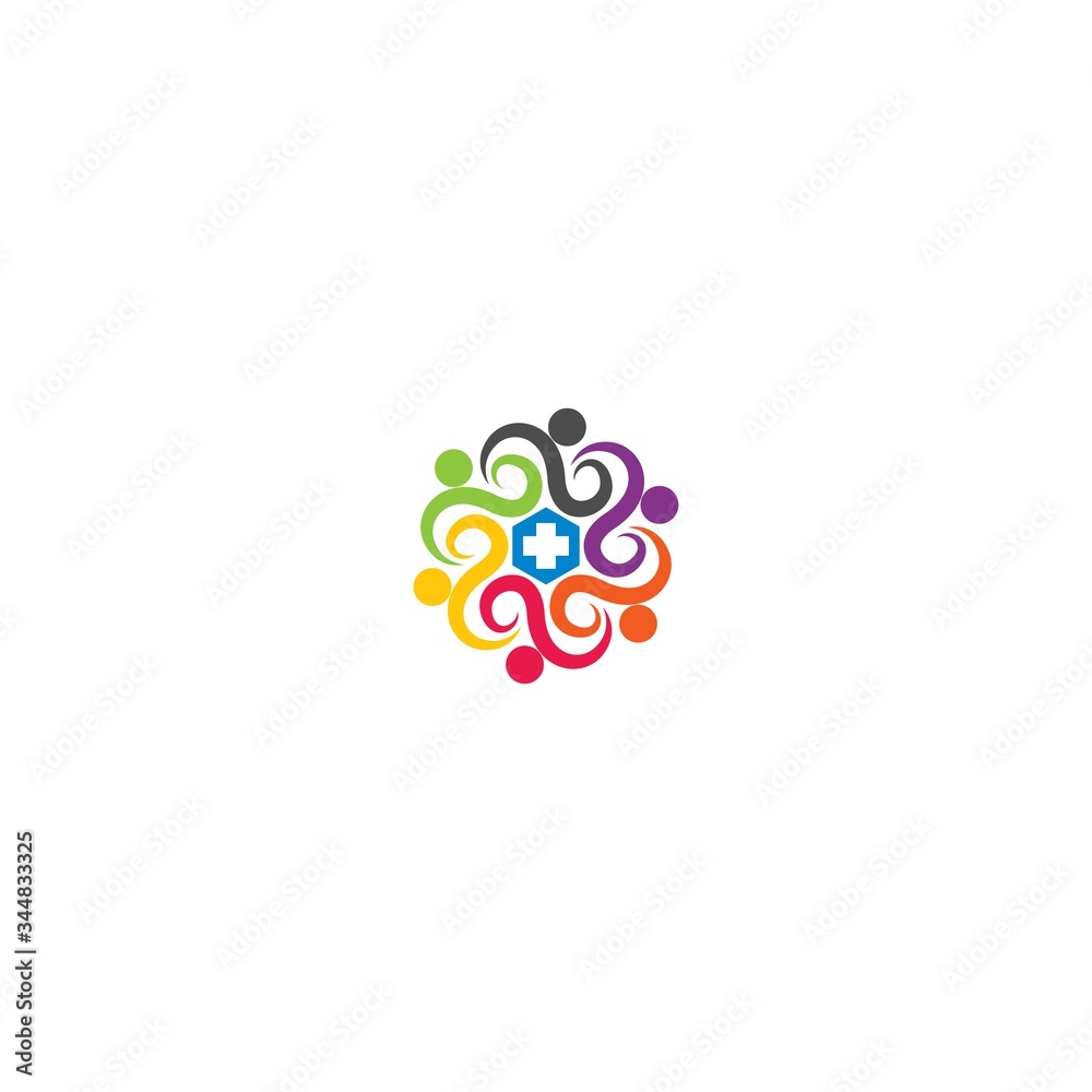 Community care, Hospital care, Clinic care logo icon