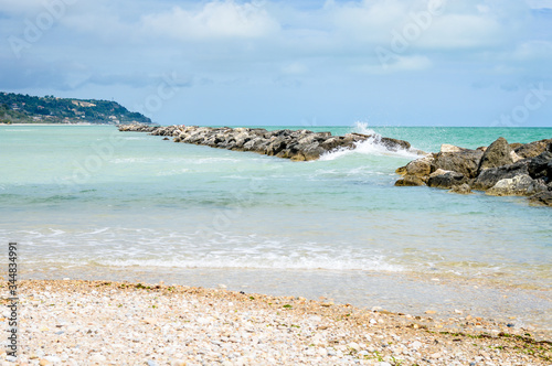 Fototapeta Naklejka Na Ścianę i Meble -  Cupra Marittima view of the beach, Ascoli Piceno, Marche, Italy