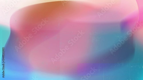 Nostalgic gradient Aurora background with scratched film effect