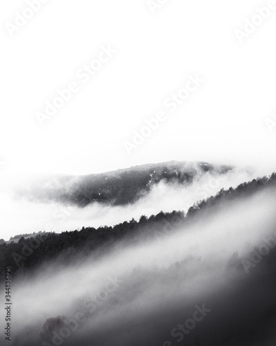 cloud and mountain