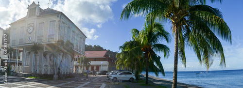 beach town on pacific island photo