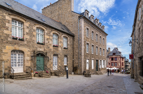 Dinan, France. Lainerie street in the old town