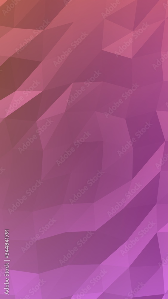 Obraz premium Abstract triangle geometrical pink background. Geometric origami style with gradient. 3D illustration