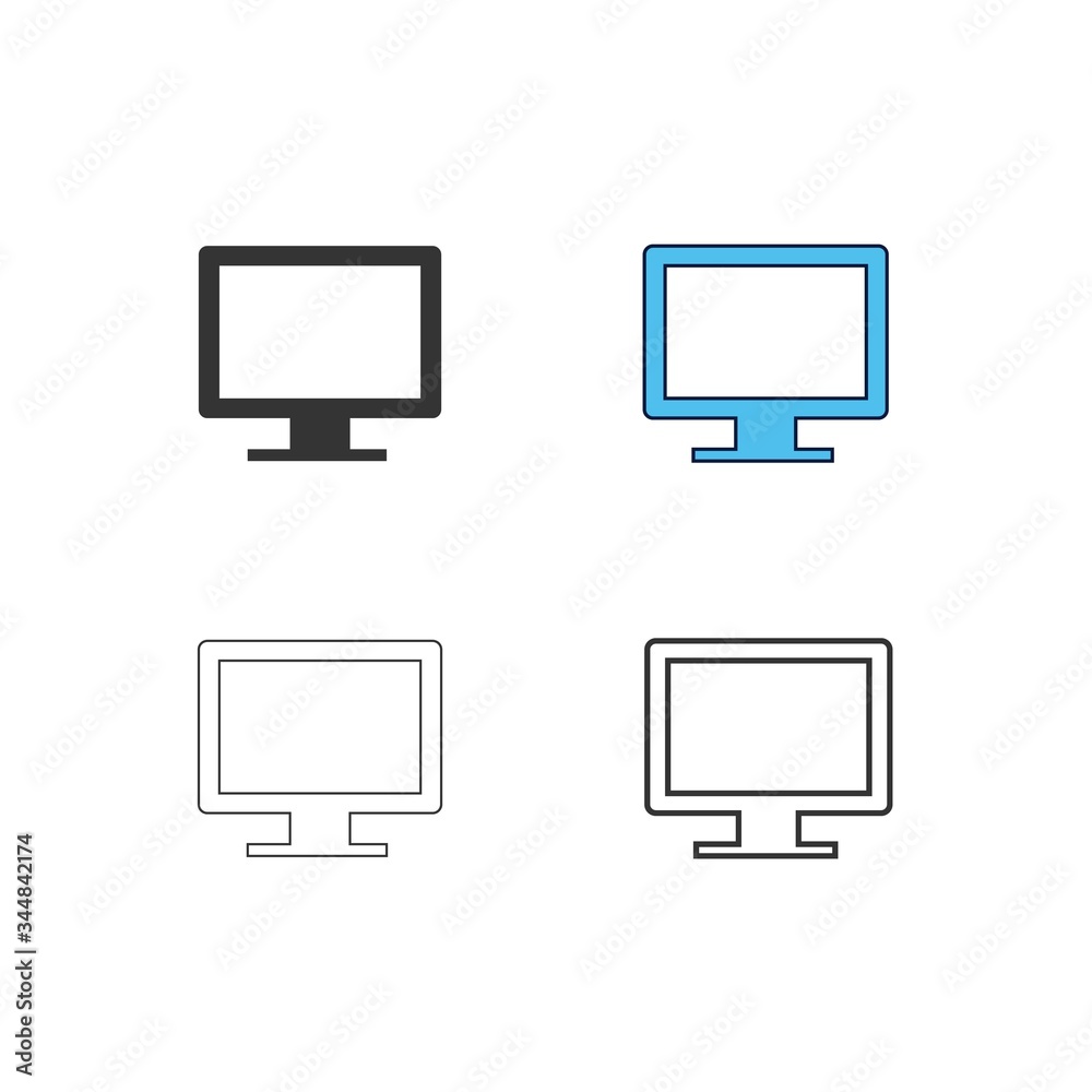 monitor icon vector illustration design monitor icon vector illustration design