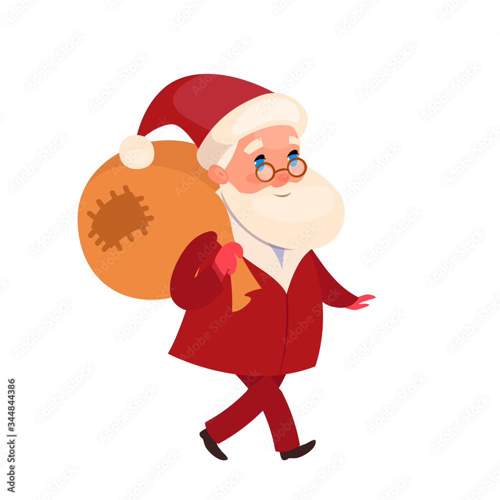 Good sweet Santa Claus.Character for cartoon animation. Good sweet Santa Claus.Character for cartoon animation.