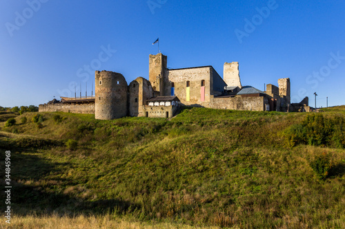 Rakvere, Estonia, Europe. The ruins of the famous medieval knight's castle in Rakvere. Castle famous place and tourist destination in Estonia
