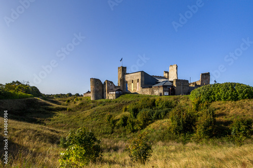 Rakvere, Estonia, Europe. The ruins of the famous medieval knight's castle in Rakvere. Castle famous place and tourist destination in Estonia photo