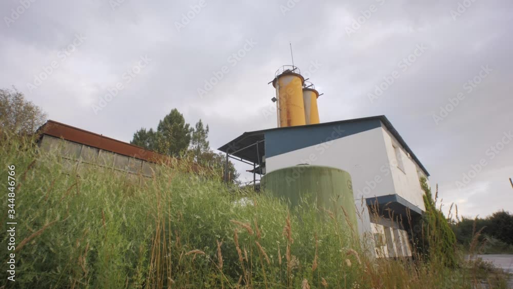 Abandoned factory. Coronavirus crisis	
