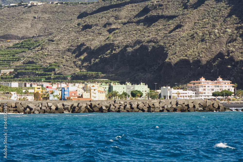 Coast and ocean at Tazacorte, La Palma, Canaries