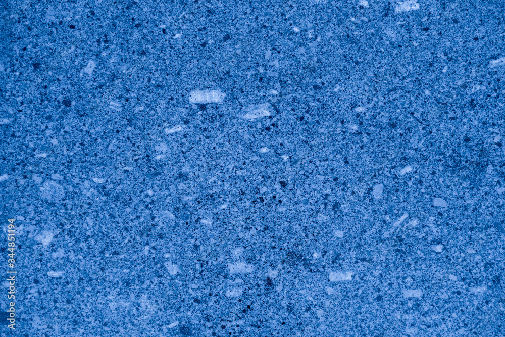 Obraz premium Wall terrazzo texture gray blue of stone granite black white background marble surface pattern sandstone small have mixed sand tile background.