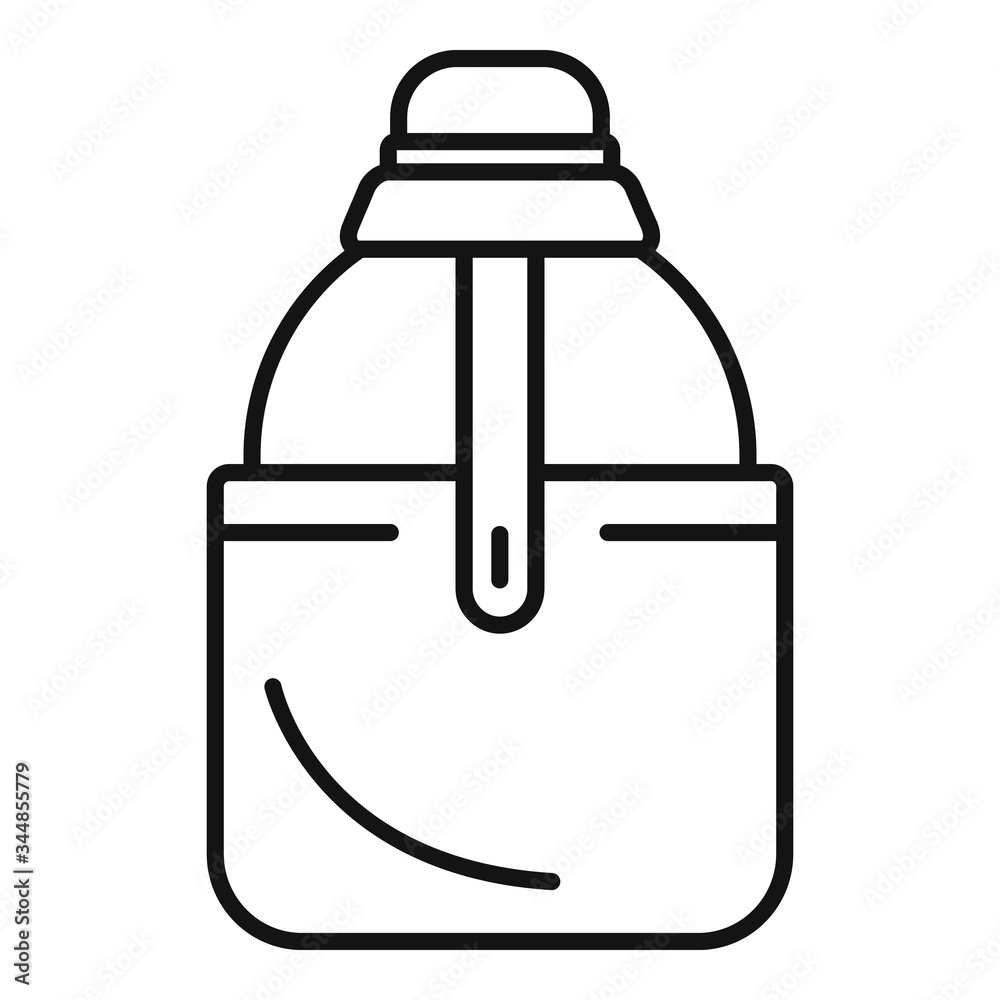 Water flask icon. Outline water flask vector icon for web design isolated on white background Water flask icon. Outline water flask vector icon for web design isolated on white background