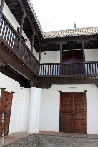 Courtyard of the house of Chapiz is a unique building, located in the Spanish city of Granada photo