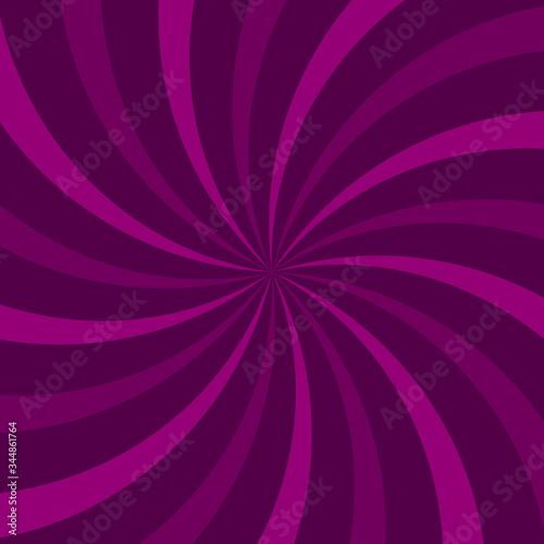 Sunlight swirl rays background. purple and violet spiral burst wallpaper.