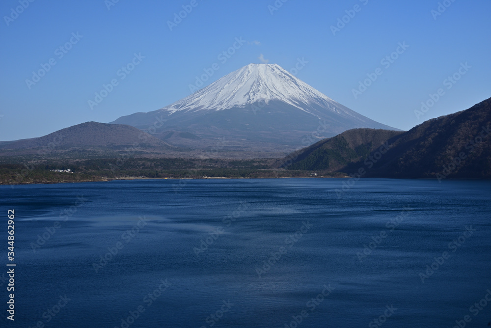 Motosu Lake and Mount fuji in japan