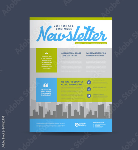 Business Newsletter Cover Design | Journal Design | Monthly or Annual Report Design 