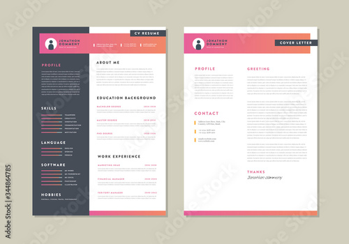 Curriculum vitae CV Resume Template Design