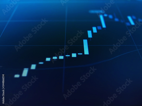 stock graph is for financial background