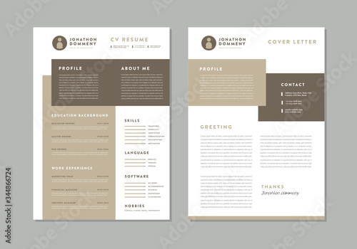 Curriculum vitae CV Resume Template Design
