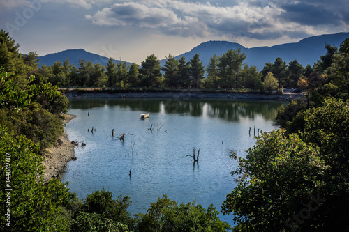 Beautiful Mpeletsi Lake in Athens photo