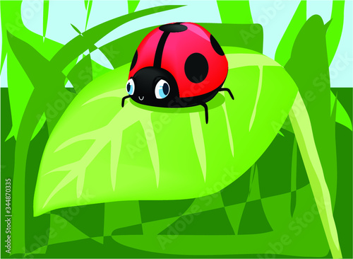 ladybug cute animal character bug kids 