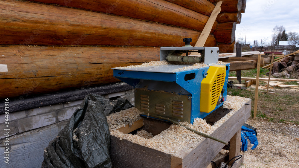 jointer, thickness planer, planer. the machine for shavings of boards. woodwork