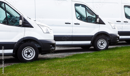 Fotografie, Obraz New white vans for sale