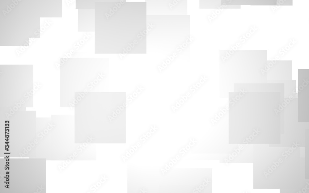 White abstract background. Misty backdrop with grey squares. 3D illustration White abstract background. Misty backdrop with grey squares. 3D illustration