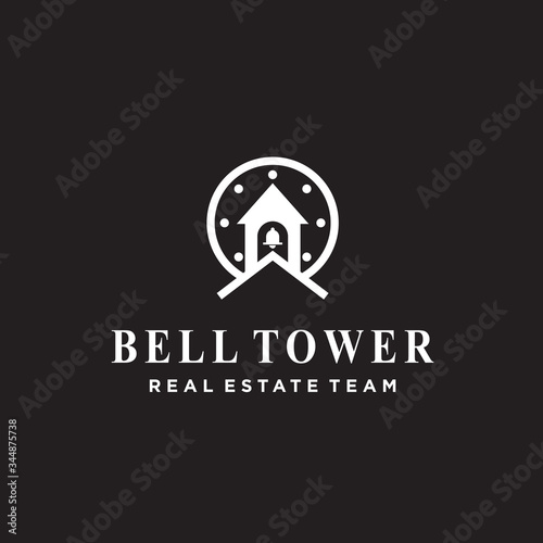 bell tower logo / bell vector