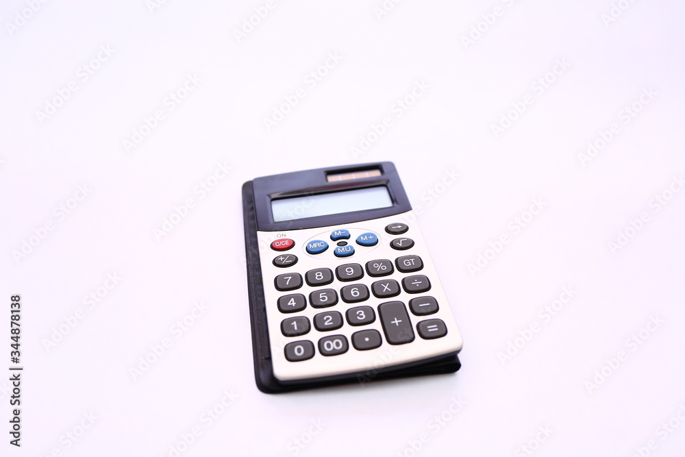 Electronic calculator on White background. Electronic calculator on White background.