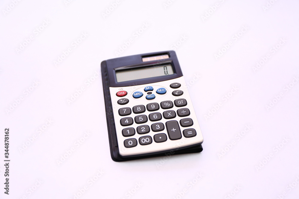 Zero on Electronic calculator on White background. Zero on Electronic calculator on White background.