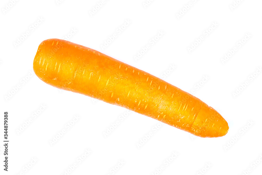 single carrot isolated on white background single carrot isolated on white background