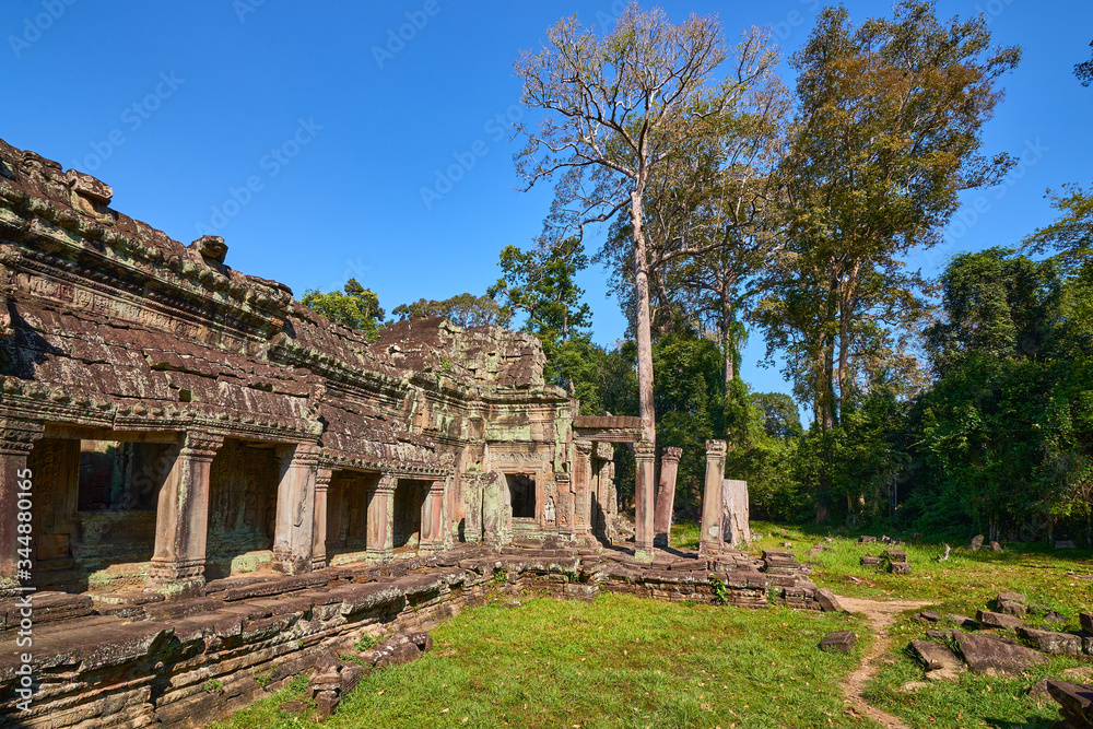 Ancient of Prasat Preah Khan temple at Angkor Wat complex, Angkor Wat Archaeological Park in Siem Reap, Cambodia UNESCO World Heritage Site