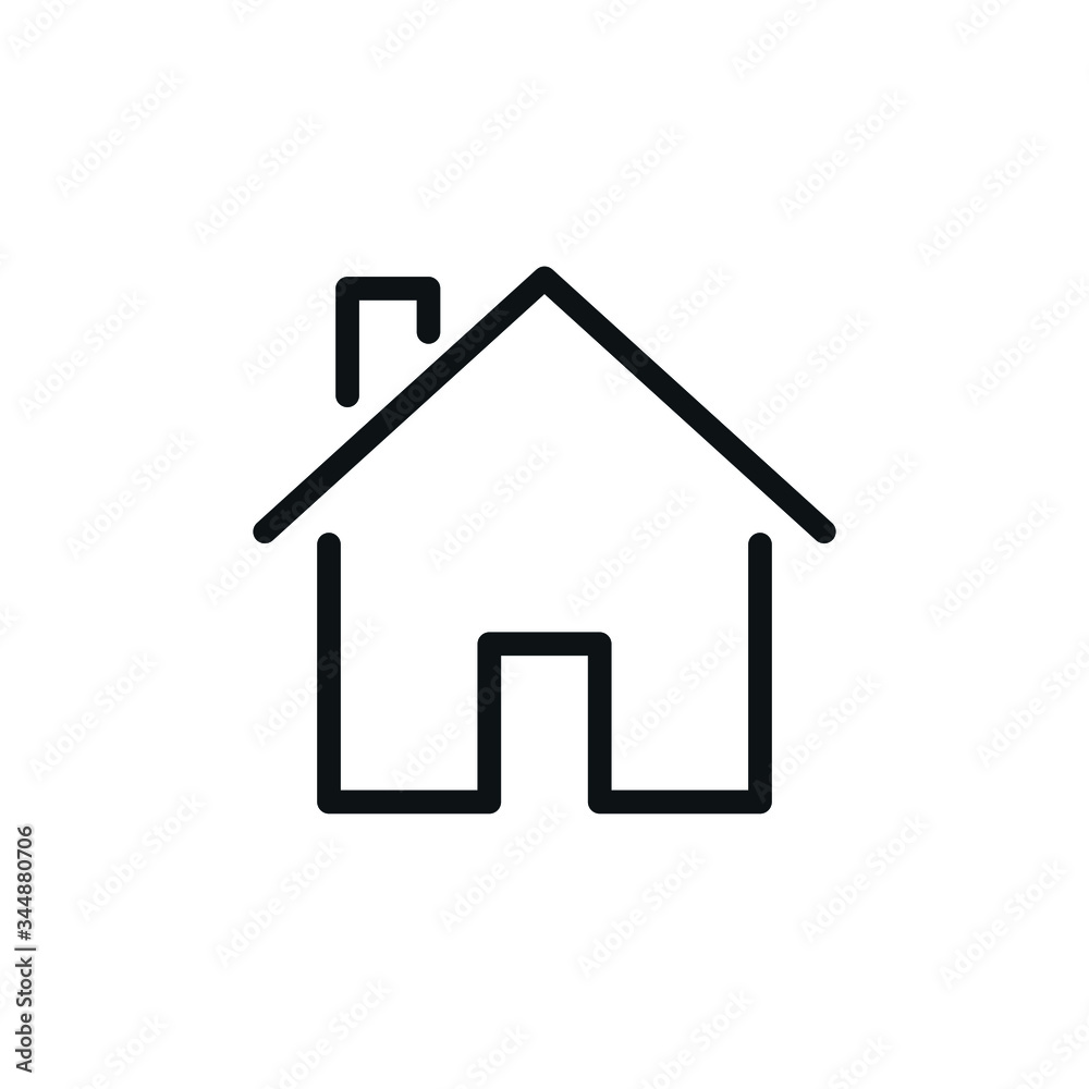 minimal home icon - web homepage symbol - vector website sign minimal home icon - web homepage symbol - vector website sign