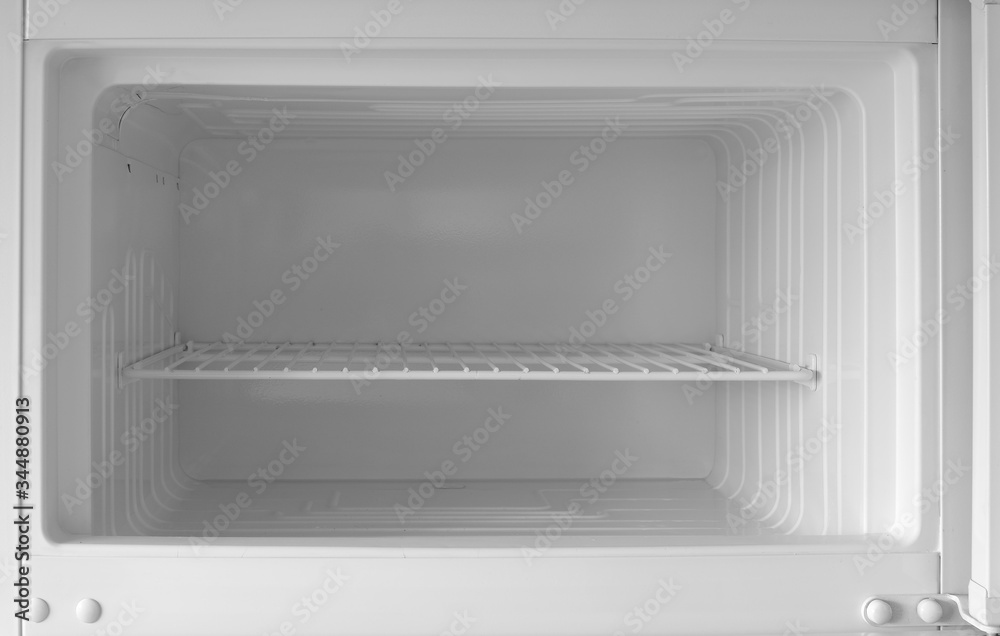 Open empty freezer