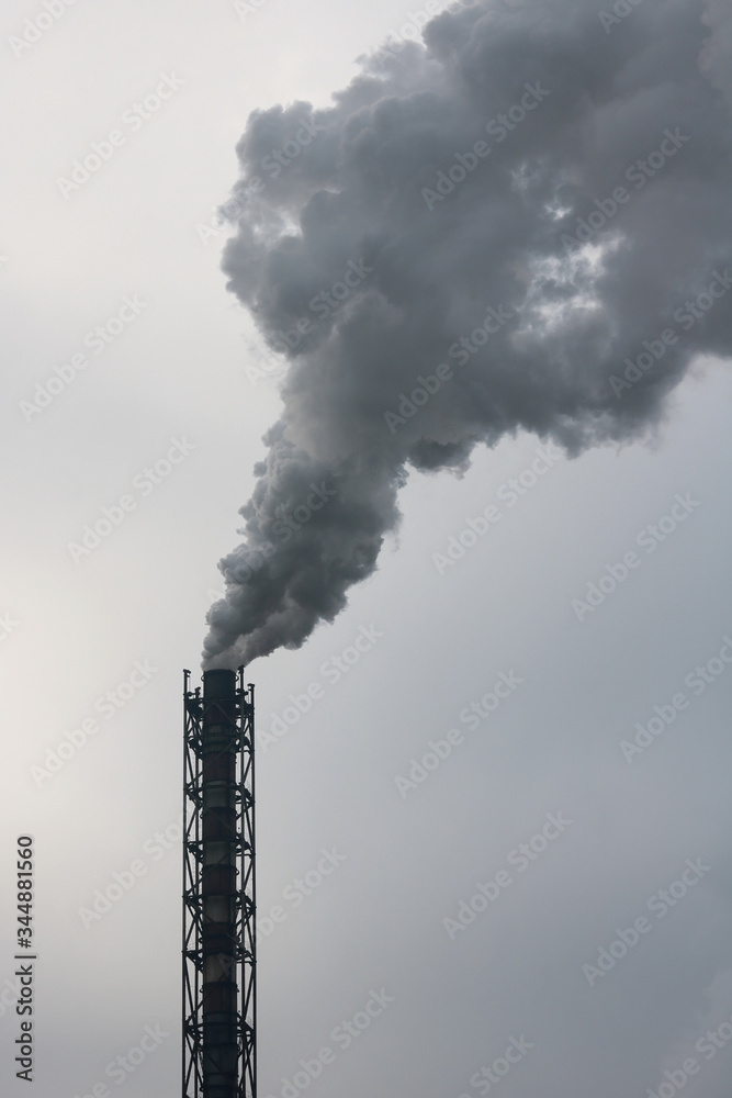 factory chimney and smoke polluting environment and ecology of planet Earth factory chimney and smoke polluting environment and ecology of planet Earth
