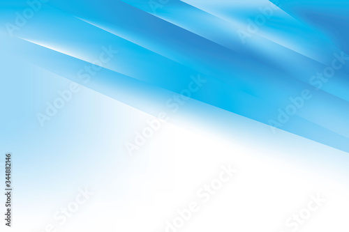 Abstract Blurry Smooth Blue White Line Gradient Background Design, Soft Blue White Background Template Vector