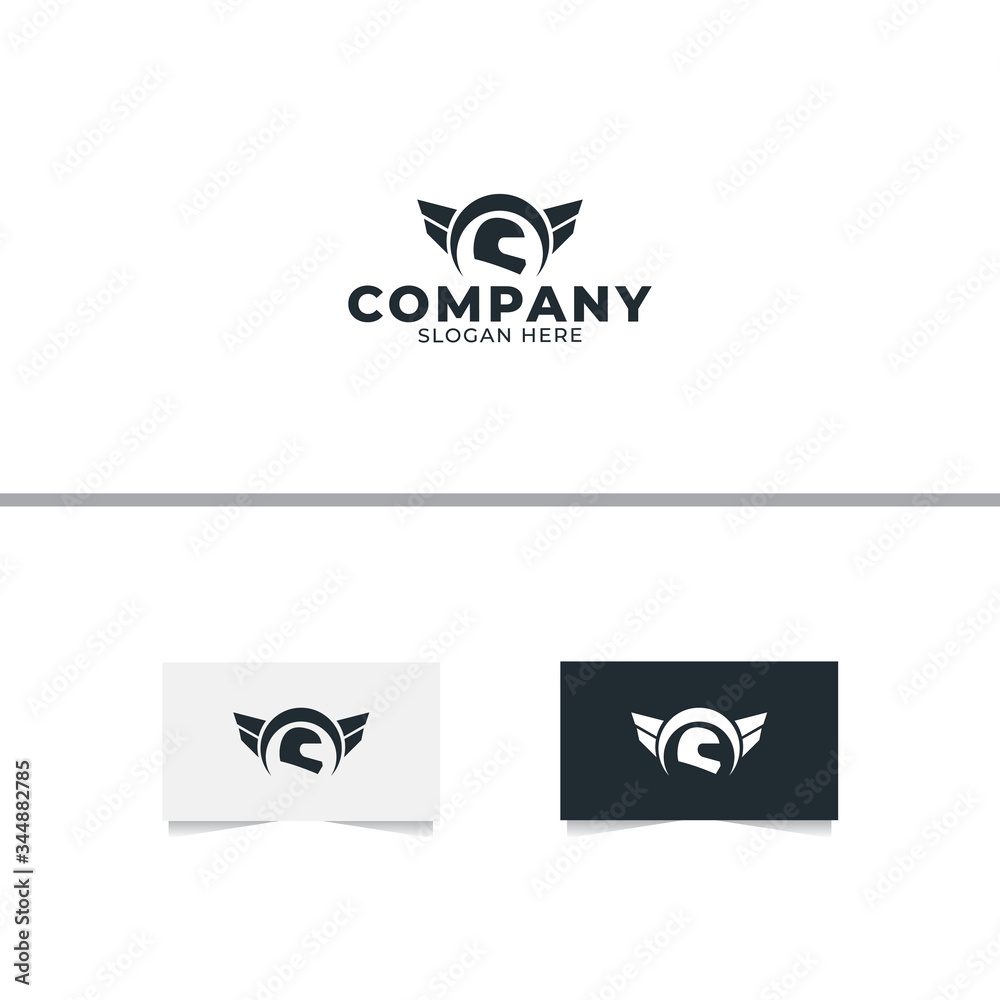 Helm Shop Logo Design Template