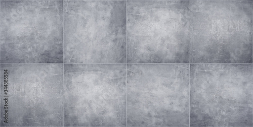 Large gray tile texture for digital background with vintage effect and modern look