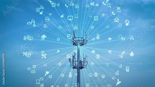 5G smart cellular network antenna base station