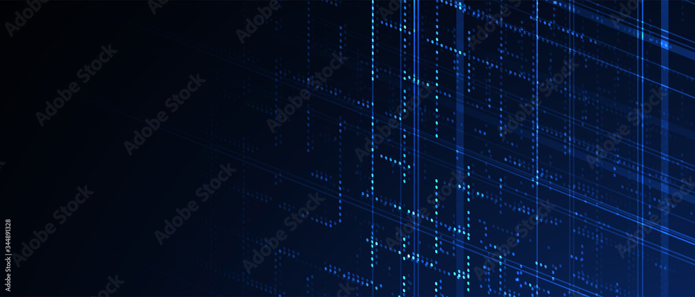 Fototapeta premium Technology data background, idea of global business solution