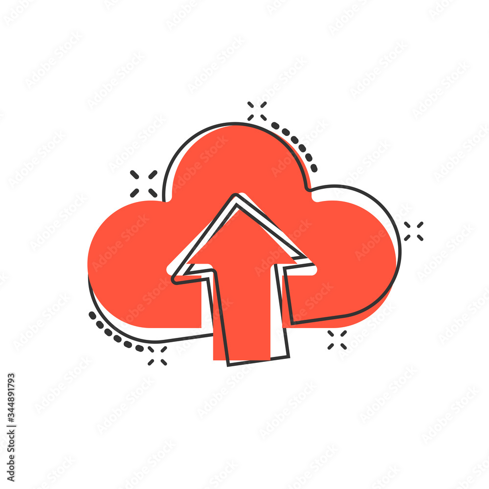 Digital service icon in comic style. Network cloud cartoon vector illustration on white isolated background. Computer technology splash effect business concept. Digital service icon in comic style. Network cloud cartoon vector illustration on white isolated background. Computer technology splash effect business concept.